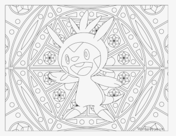 Adult Pokemon Coloring Page Chespin - Adult Coloring Pages Pokemon, HD Png Download, Free Download