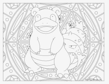 Transparent Slowbro Png - Adult Coloring Pages Pokemon, Png Download, Free Download