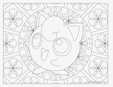#039 Jigglypuff Pokemon Coloring Page - Pokemon Coloring Pages Adult Nidoran, HD Png Download, Free Download