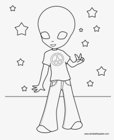 Wanted Transparent Coloring Page - Fun Hippie Coloring Pages, HD Png Download, Free Download