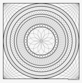 Geometric Coloring Pages, Mandala Coloring Pages, Doodle - London Ferris Wheel Drawing, HD Png Download, Free Download