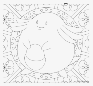 Adult Pokemon Coloring Page Chansey - Colouring Pages For Adults Pokemon, HD Png Download, Free Download
