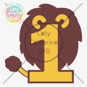 1 One Years Old Birthday Lion Jungle Theme Svg Cut - Number 1 Jungle Theme, HD Png Download, Free Download