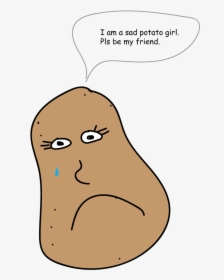 Drawn Potato Sad - Loser Potato, HD Png Download, Free Download
