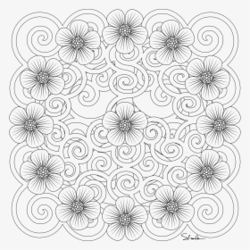 Coloring Page Of Baby Lace Design, HD Png Download, Free Download