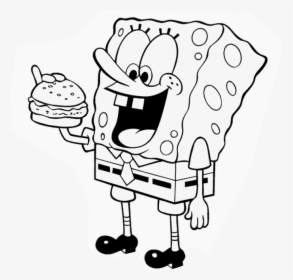 Monster Draculaura And Cake Coloring - Spongebob Coloring Pages, HD Png Download, Free Download