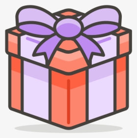 665 Wrapped Gift - Gift Emoji, HD Png Download, Free Download