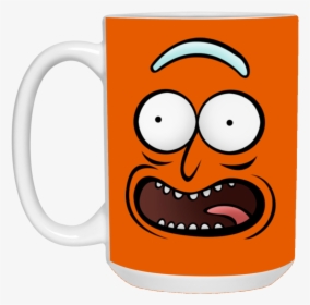Rickz Pickles Funny Face Emoji Rick Mug Cup Gift - Mug, HD Png Download, Free Download