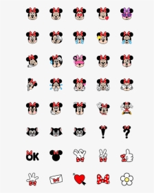 Minnie Emoji Line Png, Transparent Png, Free Download