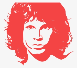 Silhouette Jim Morrison Stencil, HD Png Download, Free Download