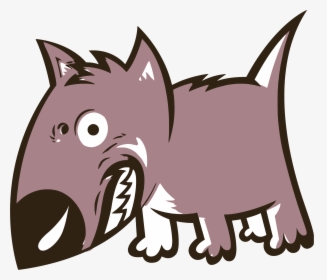 Clip Art Growling Cartoon Icons Free - Angry Dog Clip Art, HD Png Download, Free Download