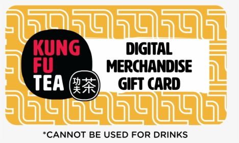 Kung Fu Tea Online Merchandise Gift Card, HD Png Download, Free Download