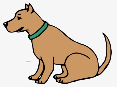 Burlywood Color Dog Clipart - Sitting Dog Clip Art, HD Png Download, Free Download
