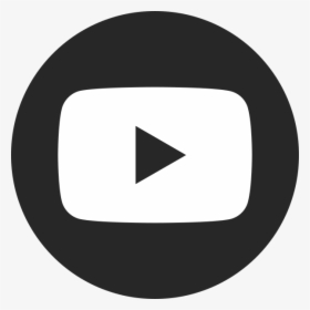 Youtube Social Dark Circle - Youtube Logo Vector White, HD Png Download, Free Download