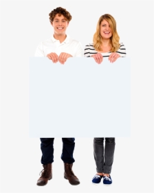 People Holding Banner Png Image - Смешные Стишки Про Аню, Transparent Png, Free Download