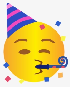 Emoji, Emotion, Happiness, Celebration, Ashish - Party Hat Emoji Face, HD Png Download, Free Download