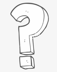 Question Mark Clipart Black And White Freehand Drawn - Speech Bubble Question Mark, HD Png Download, Free Download