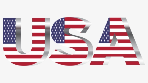 Flag Of The United States Typography Clip Art - Usa Logo Transparent Background, HD Png Download, Free Download