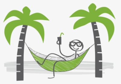 Palm Tree Png Clipart - Stickman Relax, Transparent Png, Free Download