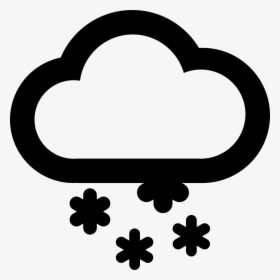 Weather Snow - Snow Cloud Weather Symbol, HD Png Download, Free Download