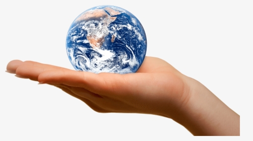 Earth In Hand Png Image - Hand Holding Globe Png, Transparent Png, Free Download