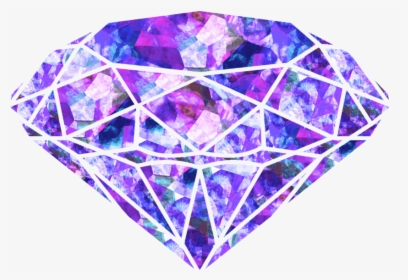 Purple Diamond Png - Purple And Blue Diamond Clipart, Transparent Png, Free Download