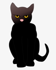 Dark Cat Clip Arts - Black Cat Clip Art, HD Png Download, Free Download