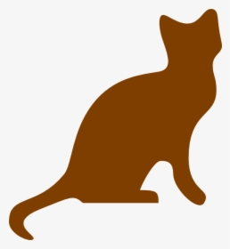 Cat Svg Clip Arts - Cat Silhouette Transparent Background, HD Png Download, Free Download