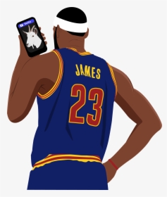 Lebron James Basketball Png Clipart - Lebron James Bball Clipart, Transparent Png, Free Download