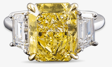 Fancy Yellow Diamond Ring, - Yellow Diamond Ring Png, Transparent Png, Free Download