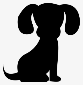 Dog - Cartoon Dog Silhouette Clip Art, HD Png Download, Free Download