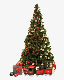38609 - Christmas Tree With Gifts Png, Transparent Png, Free Download