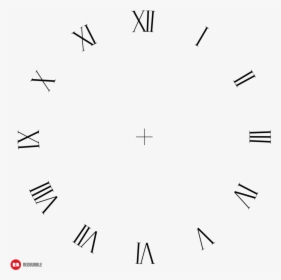Roman Numerals Clock Png - Roman Numerals Transparent Background, Png Download, Free Download