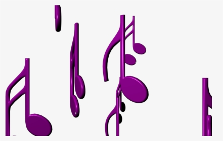 Music Themed Video Clipart With Purple Musical Notes - Purple Music Notes, HD Png Download, Free Download