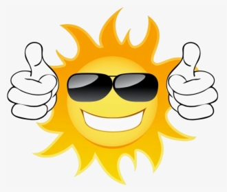 Thumbs Up Clipart Free Thumb Image Transparent Png - Sun With Glasses Clipart, Png Download, Free Download
