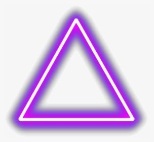 #ftestickers #triangle #neon #glowing #luminous #purple - Red Neon Triangle Png, Transparent Png, Free Download