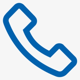 White Phone Icon Png , Png Download - Blue Phone Icon White Background, Transparent Png, Free Download