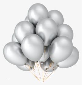 Silver Balloons Png, Transparent Png, Free Download