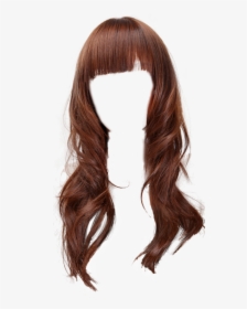 Hair Wig Png - Hair Png Long Red, Transparent Png, Free Download