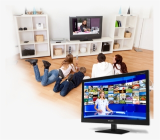 Arab Family Watching Tv, HD Png Download, Free Download