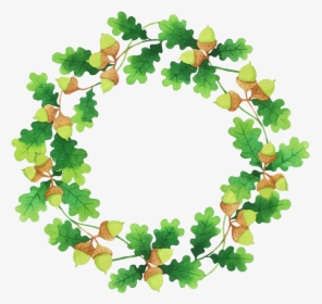 Decorative Leaf Png Clipart - Flower Ring Green Png, Transparent Png, Free Download