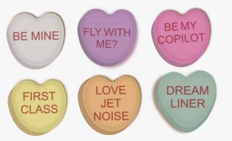 Valentine Conversation Hearts Clip Arts - Valentines Candy Hearts Png, Transparent Png, Free Download