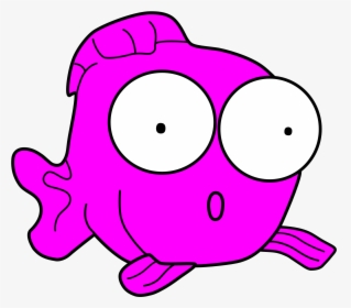 Pink Fish Cartoon, HD Png Download, Free Download