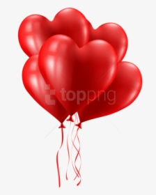 Valentines Day Hearts Png - Pink Heart Balloon Png, Transparent Png, Free Download