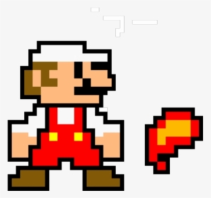 Mario Clipart Pixel Fire Art Free Images Transparent - Fire Mario Pixel Art, HD Png Download, Free Download
