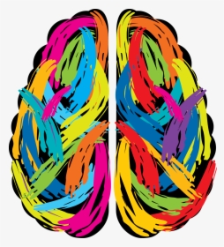 Colorful Brain Clipart - Paint Brain, HD Png Download, Free Download