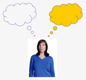3d Thought Bubble Png - Person Thinking With Thought Bubble, Transparent Png, Free Download