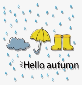 Autumn Rain Png Pic - Umbrella, Transparent Png, Free Download
