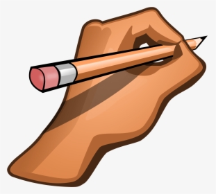 Pencil Cliparts Many Interesting In - Hand Holding Pencil Clipart, HD Png Download, Free Download