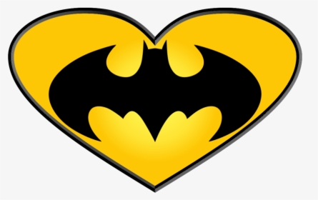 Batman Clipart Heart - Black Batman Logo Png, Transparent Png, Free Download
